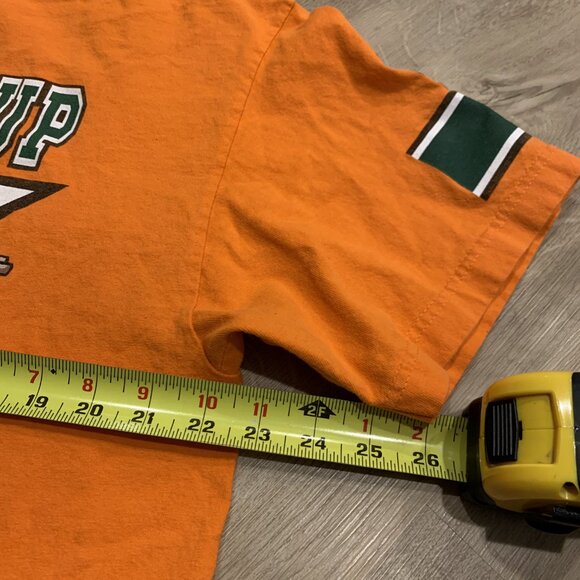 WWE John Cena T-Shirt Men's XL Never Give Up / You Can't See Me 15X Orange - Picture 6 of 7